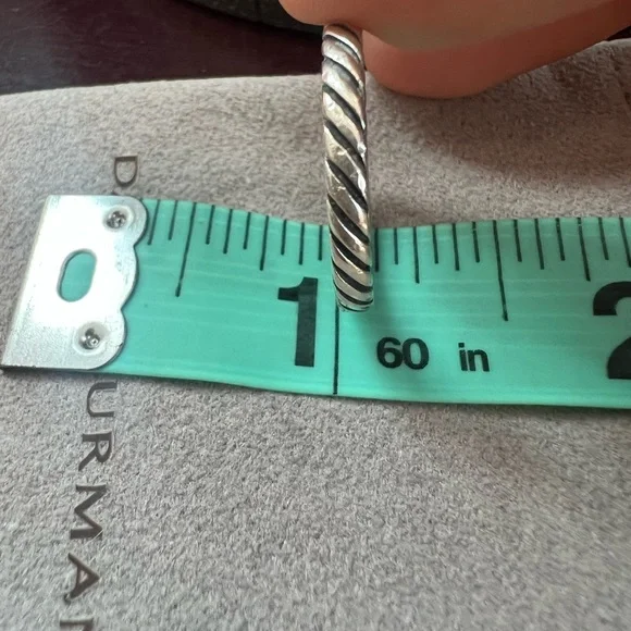 David Yurman Size 5.25 Sterling Sculpted Cable Classics Ring - Picture 6 of 13